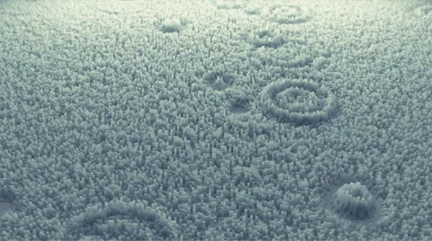 Abstract Ground Raindrop, 3d Animation 4k Stock Footage 64052330