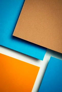 Abstract group of colored papers Stock Photos