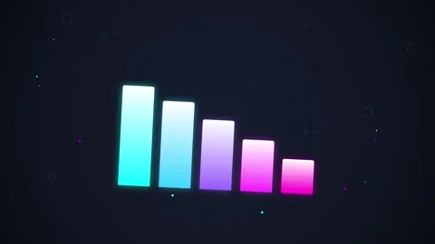 Abstract Growing Bar Chart Animation: Business Growth, Data Analysis, Succe.. Stock Footage 348423502