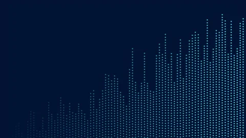 Abstract growing financial graph chart motion background Stock Footage 206366485