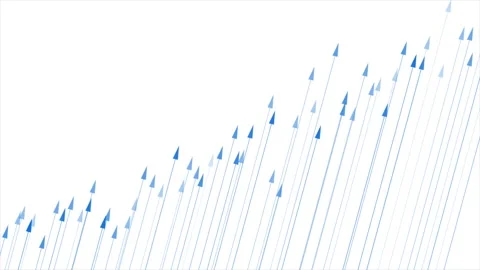 Abstract growing financial graph chart arrows motion background Stock Footage 258443978