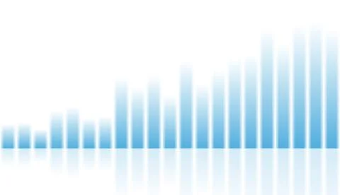 Abstract growing financial graph chart background Stock Illustration