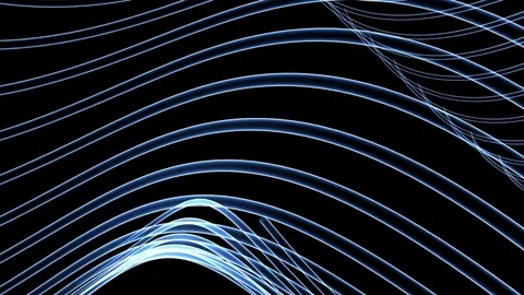 Abstract Growing Spiral Stems Stock Footage 83496231