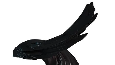 Abstract growing vortex flow, computer generated. 3d rendering modern Illustrazione stock