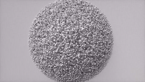 Abstract growth structures background with bubbles Stock Footage 133493781