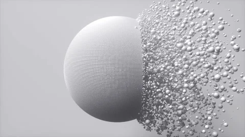Abstract growth structures  with bubbles. Stock Footage 133493751