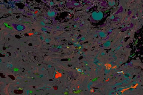 Abstract grunge art background texture with colorful paint splashes. Stock Illustration