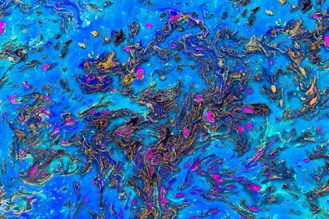 Abstract grunge art background texture with colorful paint splashes Stock Illustration
