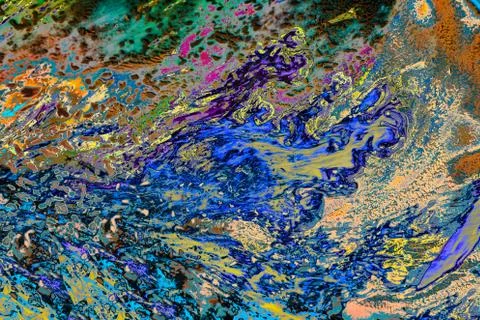 Abstract grunge art background texture with colorful paint splashes. Stock Photos