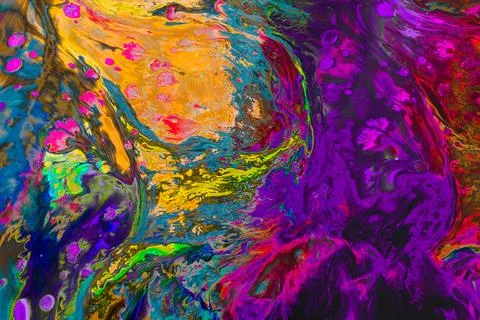Abstract grunge art background texture with colorful paint splashes. Foto stock