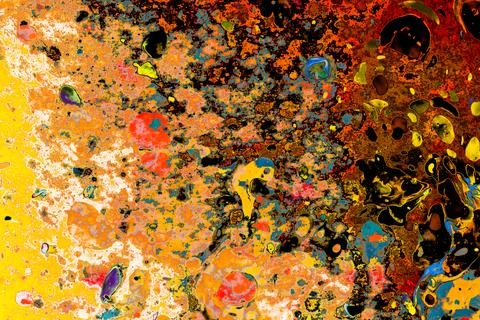 Abstract grunge art background texture with colorful paint splashes Foto stock