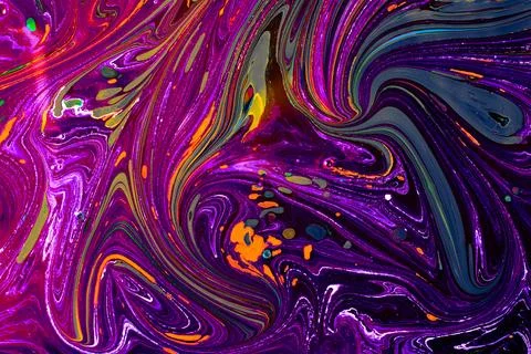 Abstract grunge art background texture with colorful paint splashes. Foto stock