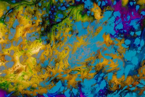 Abstract grunge art background texture with colorful paint splashes. Foto stock