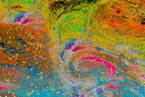 Abstract grunge art background texture with colorful paint splashes Foto stock