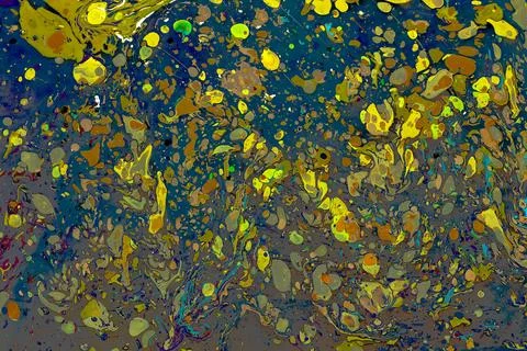Abstract grunge art background texture with colorful paint splashes.. Stock Photos