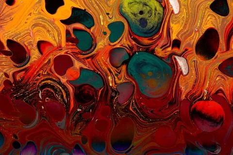 Abstract grunge art background texture with colorful paint splashes. Stock Photos