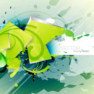 Abstract grunge art Stock Illustration
