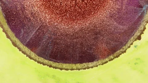 Abstract grunge background from an explosion of muted colors of ink paint. An Stock Footage 202850318