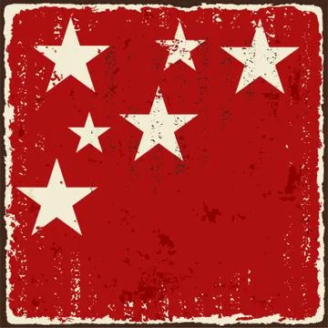 Abstract grunge background with star. Vector illustration Illustrazione stock