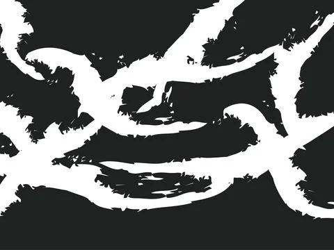 Abstract grunge backgrounds. Brush stroke on black background. Vector design Stockillustratie