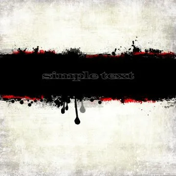 Abstract grunge banner design element Stock Illustration