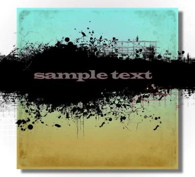 Abstract grunge banner design element Illustrazione stock