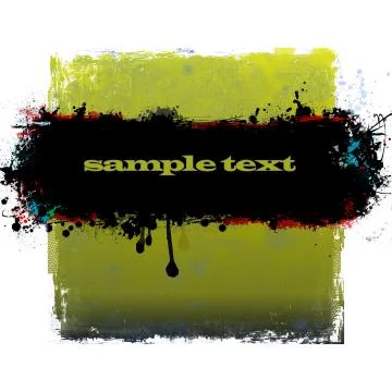 Abstract grunge banner design element Stock Illustration