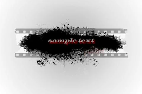 Abstract grunge banner design element Stock Illustration
