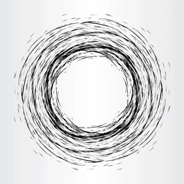 Abstract grunge black circle vector background Stock Illustration