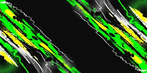 Abstract Grunge Brush Background with Halftone Effect Stock Illustration