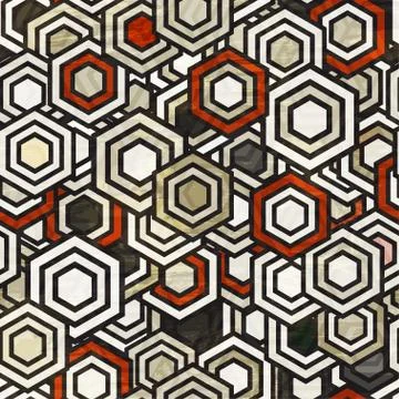 Abstract grunge cell seamless Stock Illustration