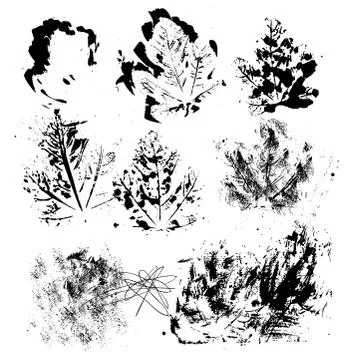 Abstract grunge design elements 库存插图