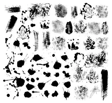 Abstract grunge design elements Stock Illustration