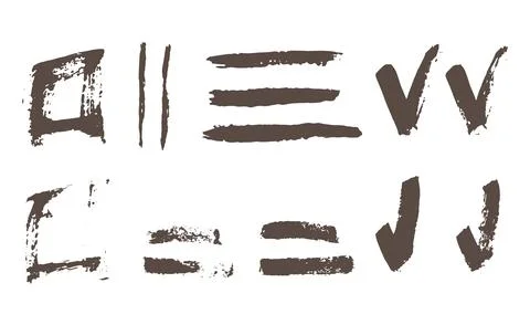 Abstract grunge design elements set vector illustration Stock Illustration