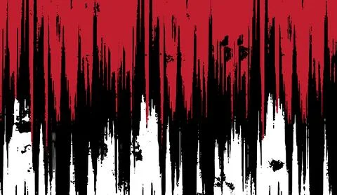 Abstract grunge design with red black and white vertical brush strokes vector Stock Illustration