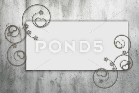 Abstract grunge frame with cool vintage Stock Illustration