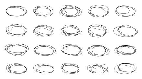 Abstract grunge frames and borders elements. Vector abstract hand drawn pen.. Stock Illustration