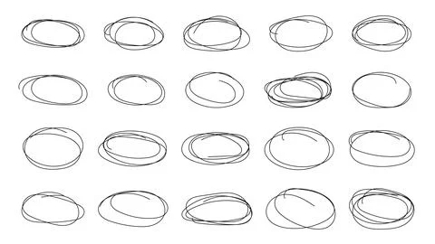 Abstract grunge frames and borders elements. Vector abstract hand drawn pen.. Stock Illustration