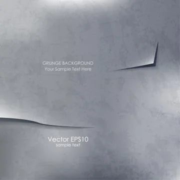 Abstract grunge gray background with torn edges Stock Illustration