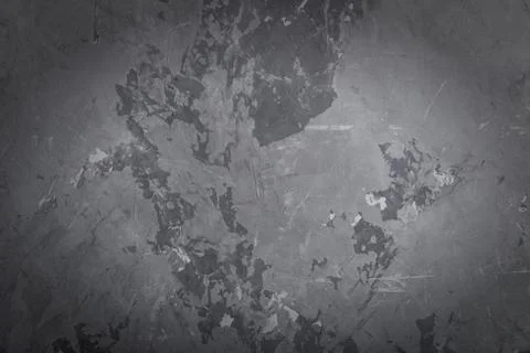 Abstract grunge gray wall texture background, vignette. Stock Photos