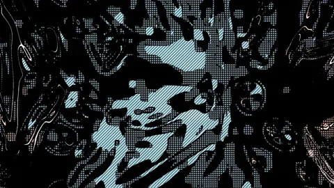 Abstract grunge halftone animation loop background Stock Footage 343532019