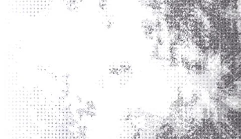 Abstract grunge halftone background with distressed white and grey textures and Stock Illustration