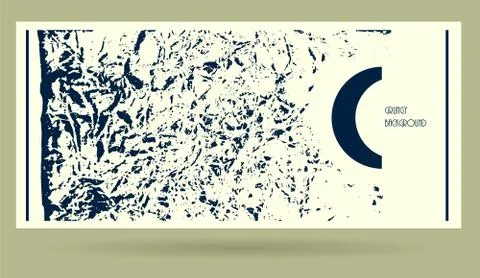 Abstract grunge horizontal flyer template. Vector illustration. Stock Illustration