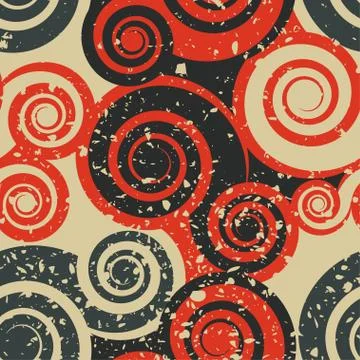 Abstract grunge orange seamless Stock Illustration