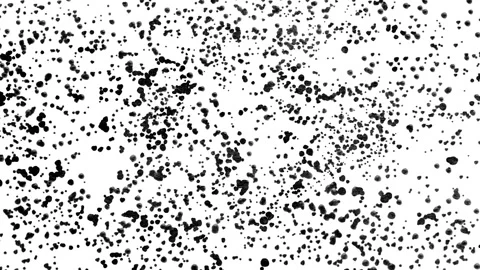 Abstract grunge paint dots, stop motion animation Stock Footage 139926519