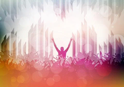 Abstract Grunge Party Template - Vector Illustration Stock Illustration