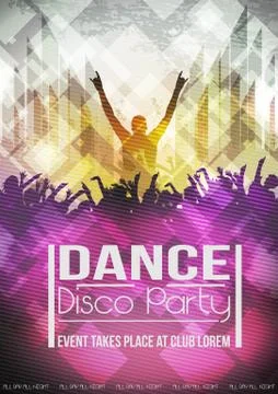 Abstract Grunge Party Template - Vector Illustration Stock Illustration