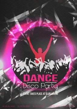 Abstract Grunge Party Template - Vector Illustration Stock Illustration