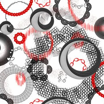 Abstract grunge pattern in red and black colors Ilustração Stock