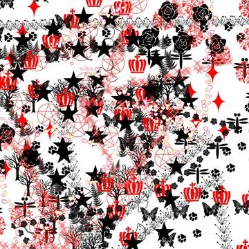 Abstract grunge pattern in red and black colors Ilustração Stock